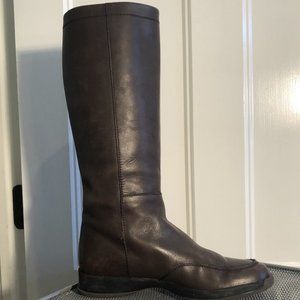 HOGAN Luscious Brown Leather Boots Sz 39 or 9